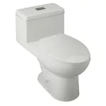Inodoro una pieza doble descarga 4.1 y 6 litros 250 gramos blanco Catania Franz Viegener E194-BL