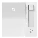 Control de pared para ventilador blanco Adorne Legrand AAFN4S16AW4