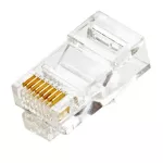 Conector Modular Ethernet RJ45 CAT6 (6 por paquete)