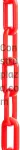 Cadena de plastico roja 6 mm (25 metros por paquete)
