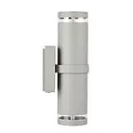 Lampara para exterior de pared 2 luces E27 40W 100-240V IP44 satinado Toledo I Tecnolite H-1075/S