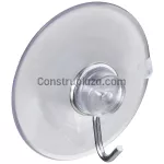 Ventosa con gancho transparente National Hardware N259-945 (4 por paquete)