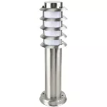 Lampara para exterior mini poste E27 20W 100-240V IP45 satinado Amsterdam Tecnolite H-430/S