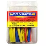 Kit de termocontractil tamaño surtido colores 22-10 AWG 