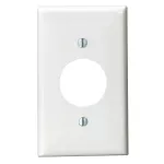 Placa sencilla para tomacorriente blanco Eagle 2131-W