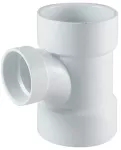 Tee sanitaria reducida PVC SCH40 pared gruesa 150 a 100 mm (6" a 4")