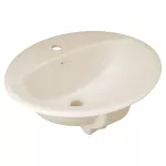 Lavatorio de empotrar ovalado 520 x 450 mm con rebosadero bone Elea Oval Franz Viegener E231-BO