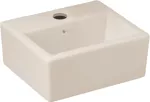Lavatorio de sobreponer rectangular 310 x 270 mm sin rebosadero bone Bach Franz Viegener E320-BO