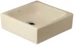 Lavatorio de sobreponer cuadrado 370 mm sin rebosadero bone Amadeus Franz Viegener E243-BO