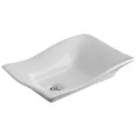 Lavatorio de sobreponer rectangular 510 x 350 mm sin rebosadero blanco Carusso Franz Viegener E246-BL