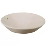 Lavatorio de sobreponer redondo 410 mm sin rebosadero bone Verdi Franz Viegener E241-BO