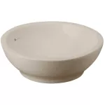 Lavatorio de sobreponer redondo 380 mm sin rebosadero bone Vivaldi Franz Viegener E242-BO