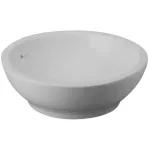 Lavatorio de sobreponer redondo 380 mm sin rebosadero blanco Vivaldi Franz Viegener E242-BL