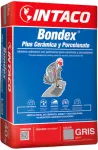 Mortero adhesivo Bondex Plus Ceramica y Porcelanato saco 25 kg Intaco (gris)