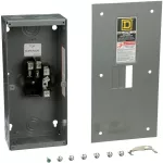 Centro de carga de empotrar 2 espacios 100A UL con tapa Square D QO2100BNF