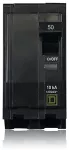 Breaker de enchufar 2 polos 50A 120/240V UL Square D QO250