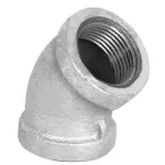 Codo hierro galvanizado 45° 38 mm (1-1/2")