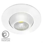 Lampara empotrada dirigible redonda LED 4W 100-240V 3000K miniatura blanco Abeba Tecnolite YDCLED-300/B