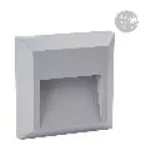 Lampara para exterior de pared LED 1W 100-127V 4000K IP65 zonas costeras gris Anshan I Tecnolite HLED-803/G