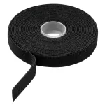 Cinta de velcro negro rollo 10 metros Volteck CIVE-10N / 46326 