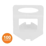 Anclaje Curvo clip de 2.0 mm alineador y nivelador de pisos con diferente espesor (100 por paquete)