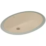 Lavatorio de submontar ovalado 569 x 420 mm con rebosadero bone Mara Franz Viegener E235-BO