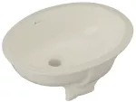 Lavatorio de submontar ovalado 460 x 350 mm con rebosadero bone Mercury Franz Viegener E234-BO
