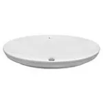 Lavatorio de sobreponer ovalado 680 x 380 mm sin rebosadero blanco Albeniz Franz Viegener E321-BL