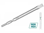 Cincel plano hexagonal 17 x 280 mm para demoledor Total TAC153172