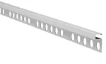 Perfil listelo de aluminio 12 mm x 2.5 metros plata mate (#13) Novolistel 3 Emac NL31312