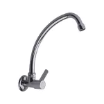 Griferia para fregadero de pared cuello alto cromo Treviso Franz Viegener E420.03/Y5-CR