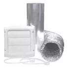Juego de ventilacion de 10 cm (4") x 2.4 metros para extraccion de aire Coflex DJ-K48AX