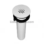 Desagüe para fregadero de peltre 38 mm (1-1/2") con rejilla blanca Coflex PH-260