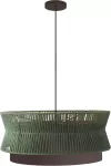 Lampara colgante E27 60W 100-240V (600 x 262 mm) corten con hilo verde Gaia Blumenau 876020-72
