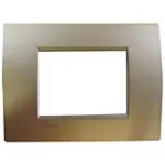 Placa recta Square 3M Bticino LNA4803SQ
