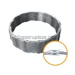 Alambre navaja concertina acero inoxidable 18" x 8 metros