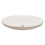 Lavatorio de sobreponer ovalado 680 x 380 mm sin rebosadero bone Albeniz Franz Viegener E321-BO