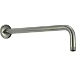 Brazo para ducha de pared redondo 400 mm curvo niquel cepillado Prime