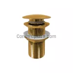 Desagüe para lavatorio 32 mm (1-1/4") soft touch sin rebalse oro Coty Franz Viegener Z248.01-ORR