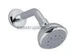 Cabeza de ducha redonda 90 mm con brazo de pared cromo Franz Viegener E120.11 DH