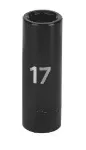 Cubo largo de impacto hexagonal 1/2" x 17 mm Truper D-7317-ML / 12429 