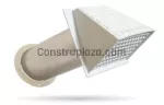 Ducto 10 cm (4”) de aluminio con rejilla plastica contra roedores para extraccion de aire Coflex DJ-R40VA