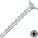 Tornillo gypsum galvanizado punta broca 6 x 1 (50 por paquete)