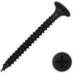 Tornillo gypsum negro punta corriente rosca fina 6 x 3/4 (50 por paquete)