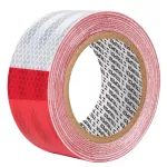 Cinta reflectiva rojo/blanca 2" x 9 metros Truper CIREF-9 / 101683 