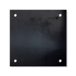 Placa de hierro negro 15 x 15 cm 1/4" con perforaciones