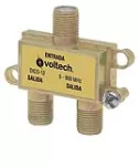 Distribuidor coaxial CATV Splitter 1 entrada 2 salidas Volteck DICO-12 / 48475 