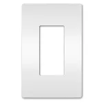 Placa plastica sin tornillos blanca mate Radiant Legrand RWP26W