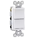 Interruptor doble 15A 120V blanco Radiant Legrand RCD11W