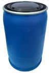 Estañon plastico 55 galones con tapa y aro Plastik